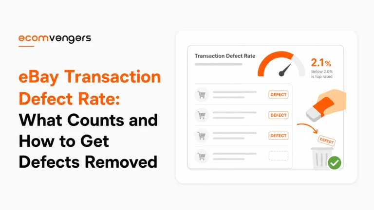 Blog cover reading eBay transaction defect rate, what counts and how to get defects removed