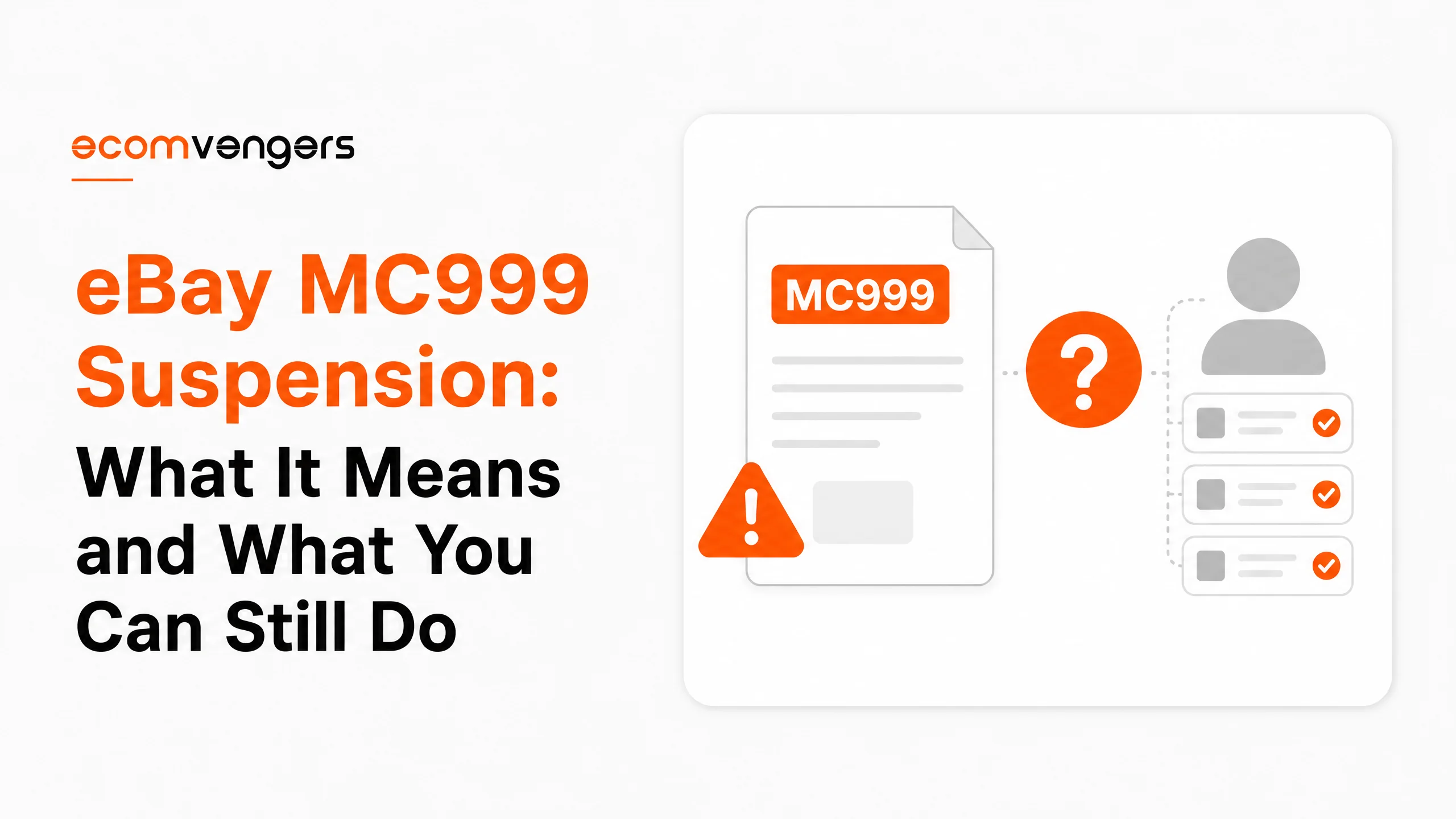 Blog cover reading eBay MC999 suspension, what it means and what you can still do